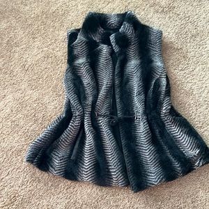 Faux fur vest